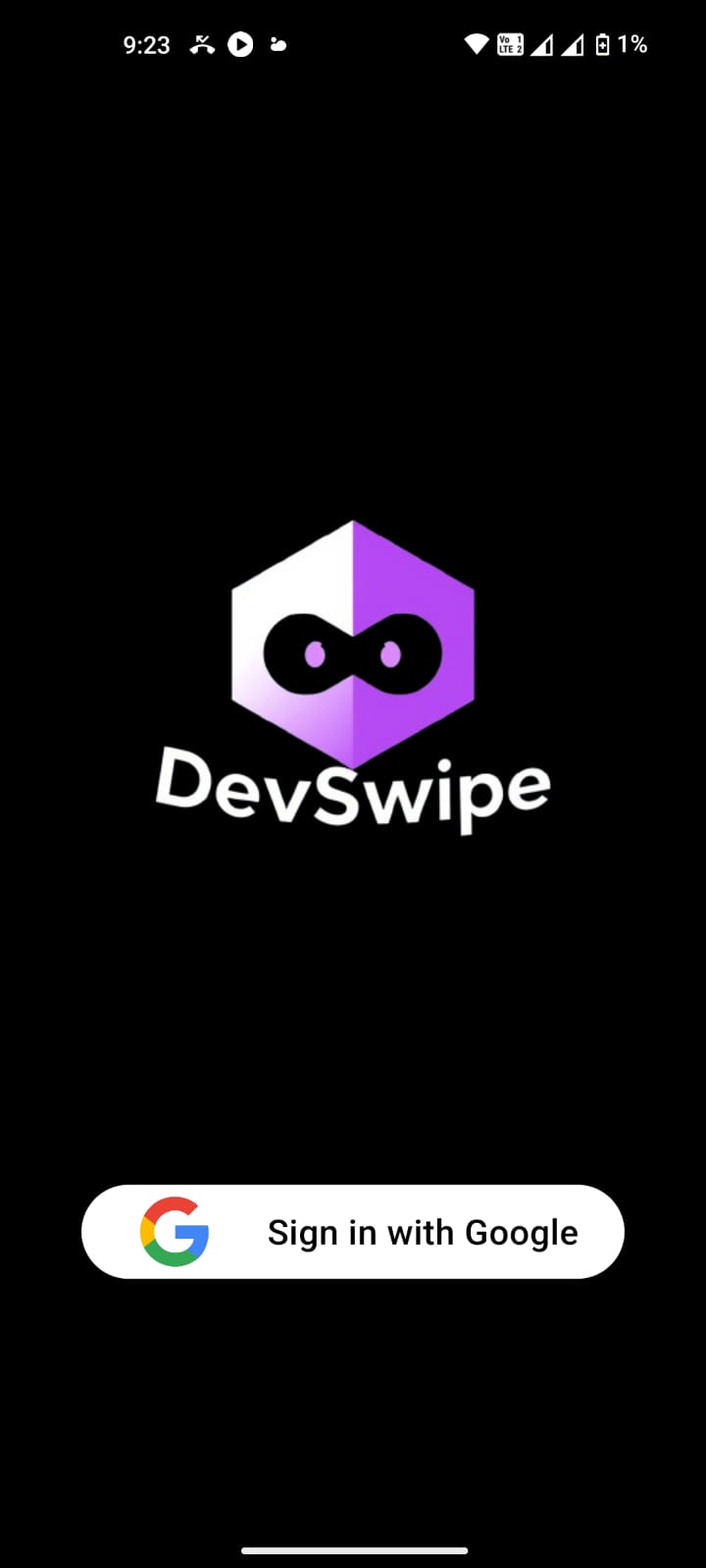 DevSwipe app screenshot